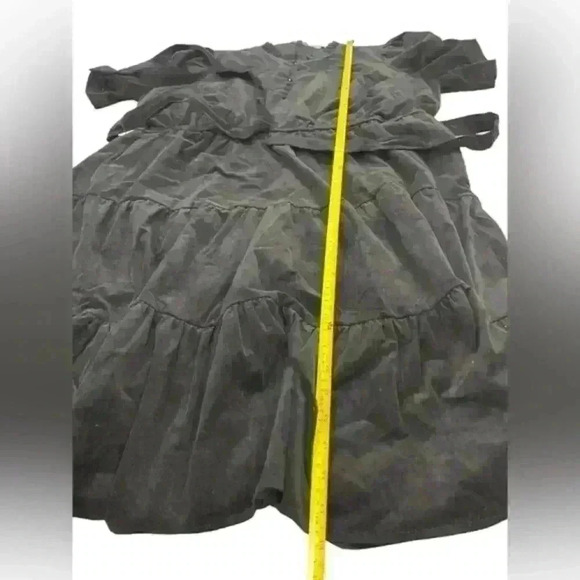 Draper James RSVP Corduroy Black Dress Half Sleeve Keyhole A Line Midi Dress XXL - Picture 11 of 12